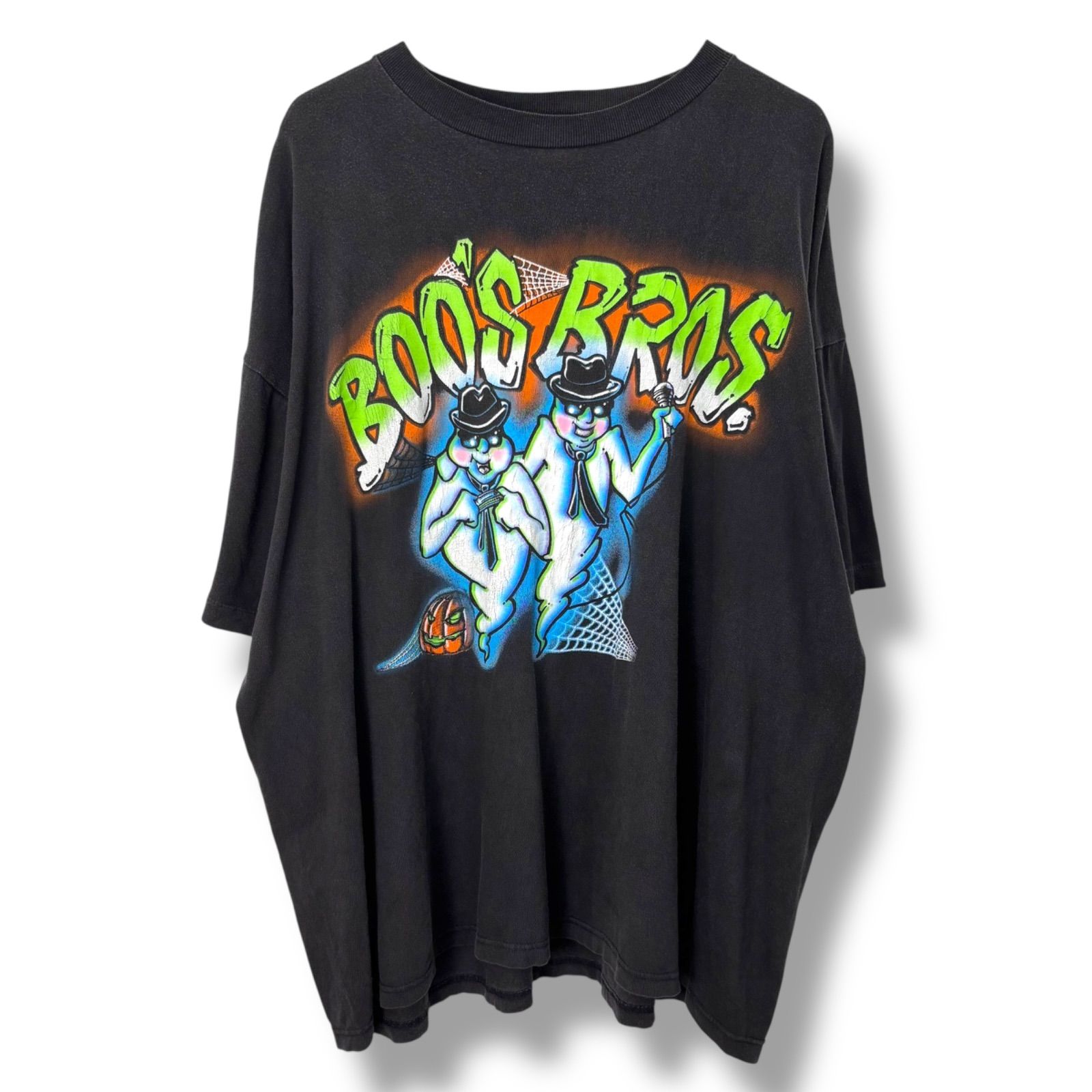 90s ブルースブラザーズ ムービー Tシャツ フェード 黒 古着 90年代 THE BLUES BROTHERS ブルース ブラザーズ 映画