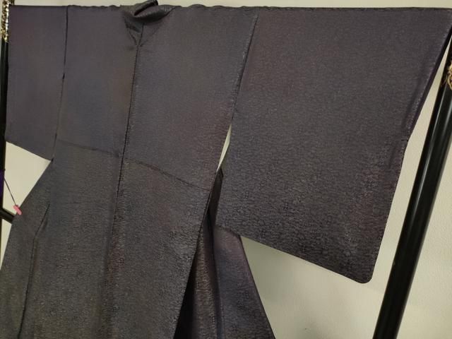 平和屋本店□極上 久保田一竹 幻の辻が花 小紋 鳳凰笹地紋 暈し染め 深