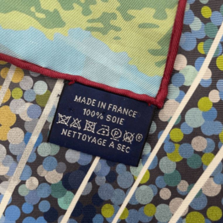 極美品 HERMES エルメス カレ90 double face formula one ダブル