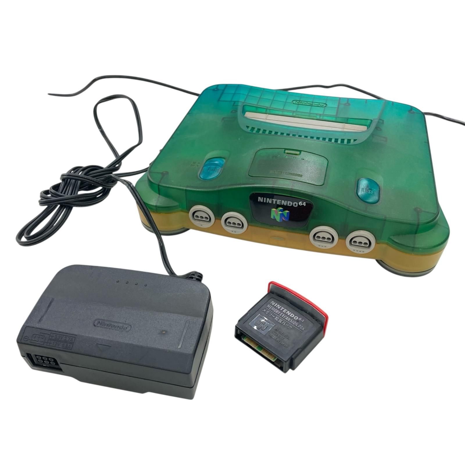 中古品 ゲーム NINTENDO 64 本体 NUS-001 メモリー拡張パック 周辺機器付き 186000 現状品 Nintendo 任天堂 ニンテンドウ NINTENDO 64 本体