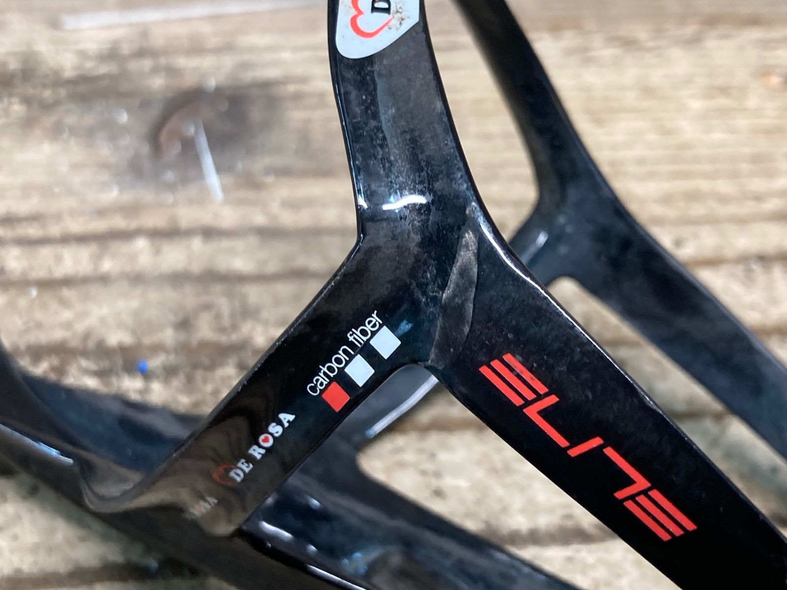 JB623 エリート ELITE DE ROSA カーボン ボトルケージ 黒赤 2個セット BRIGHTFACE_UK