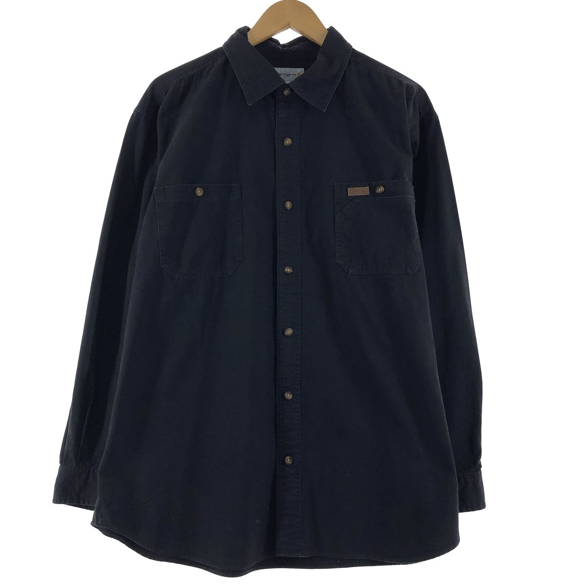 古着 カーハート Carhartt 長袖 ワークシャツ メンズXL