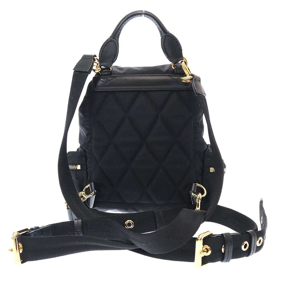 BURBERRY バーバリー レザーコンビナイロンミニバックパック リュック 