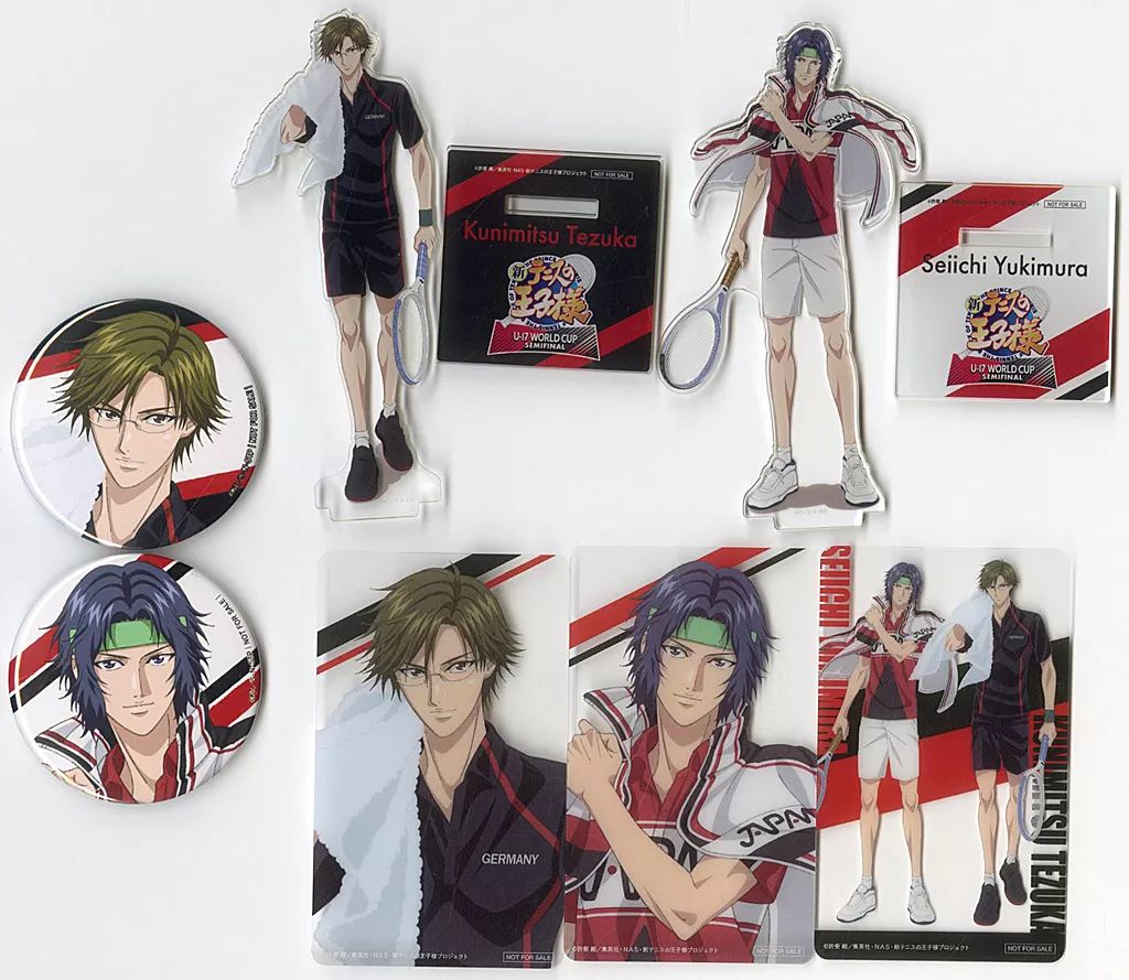 中古】グッズセット 幸村精市＆手塚国光 描き下ろしイラスト使用