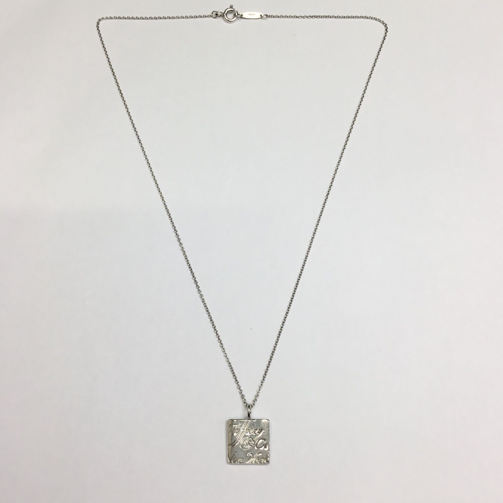 ティファニー ノーツ スクエア ネックレス 箱・保存袋付き 🔷TIFFANY&Co. ティファニー ／ ノーツ スクエア