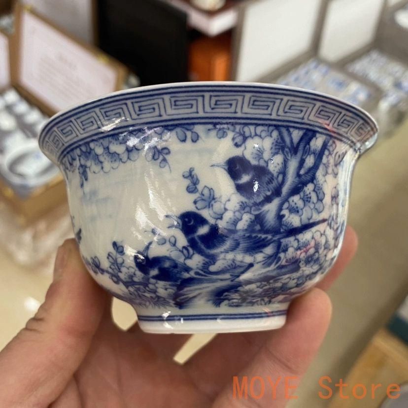 景徳鎮 青花喜上眉梢三才蓋碗 茶碗 煎茶器 未使用品zw0829 - メルカリ