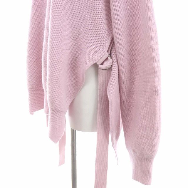 セオリー New Wooly Knit Karenia Belted ニット S NEW WOOLY KNIT KARENIA BELTED ニット セーター 長袖 S ピンク