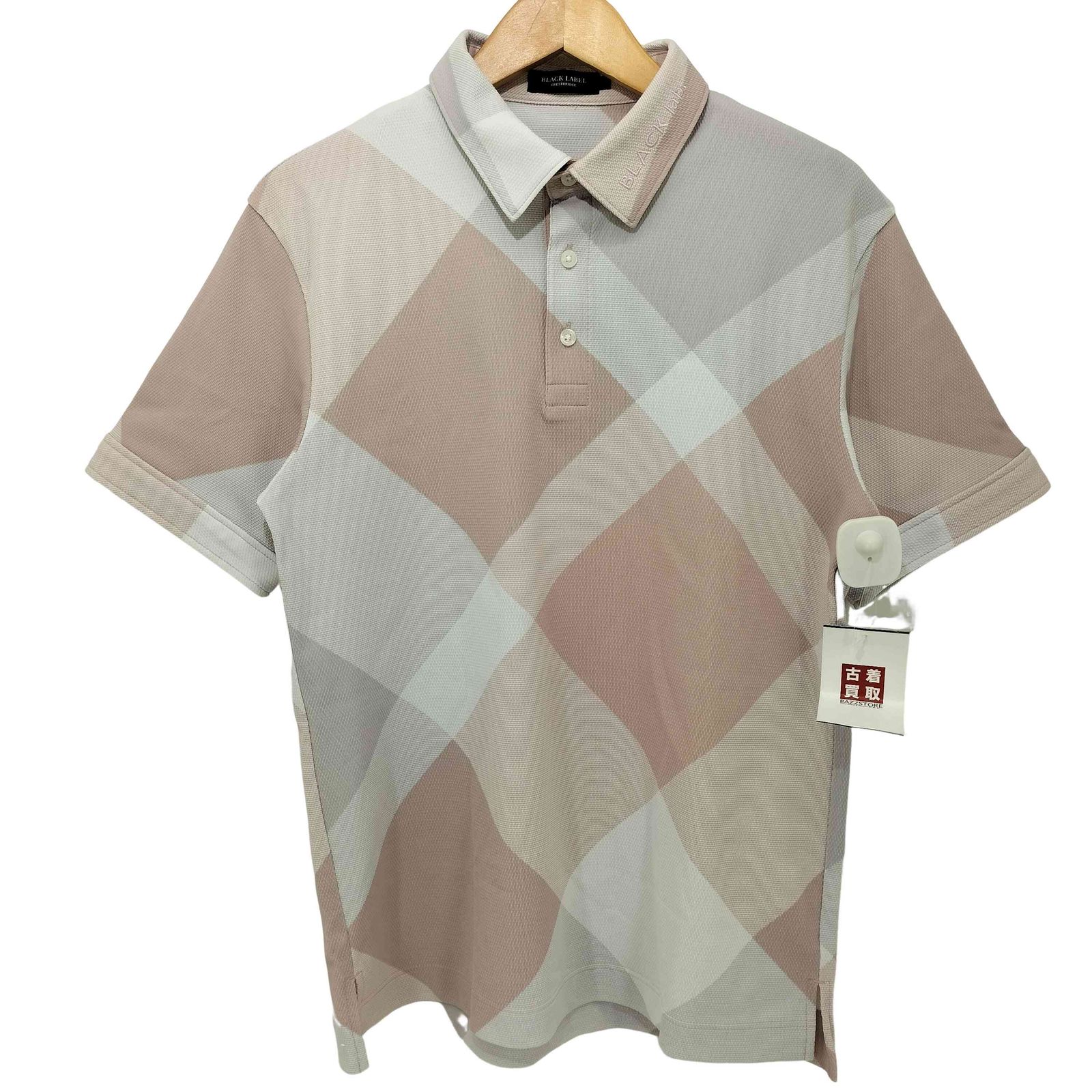 新品 M ブラックレーベル クレストブリッジ シャドーチェック 半袖ポロシャツ BLACK LABEL CRESTBRIDGE - 新品 M ブラックレーベル クレスト