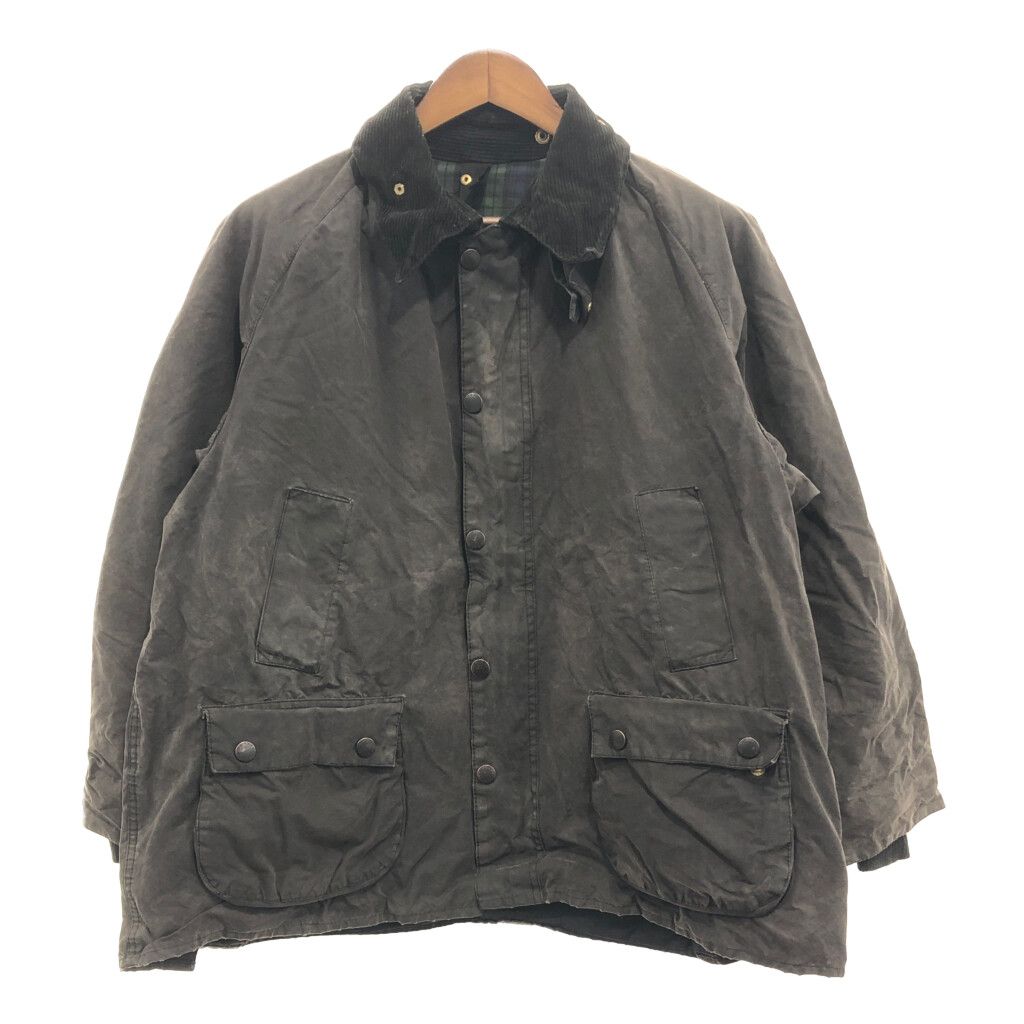 2000年代～ イングランド製 Barbour バブアー BEDALE ビデイル オイルドジャケット 防寒 ブラック (メンズ C46/117CM) 中古 古着 P6393