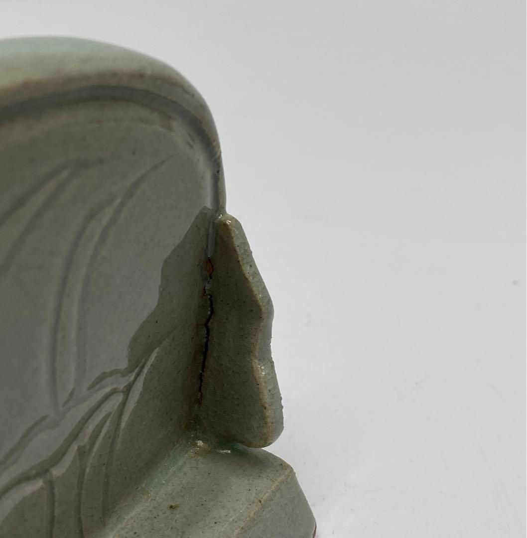 廣州窯 高麗青磁 硯屏 共箱 直径14㎝ 東山5-1114② - メルカリ