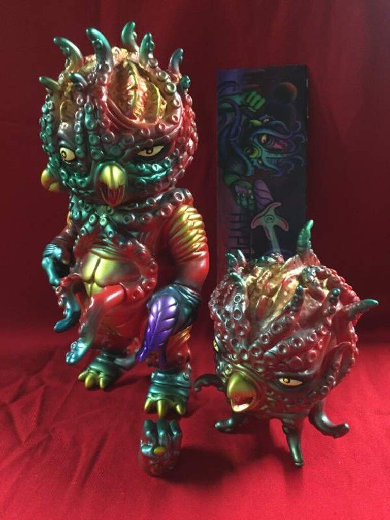 PAUL KAIJU HYPER KRAKEN 赤成型/金/メタ緑