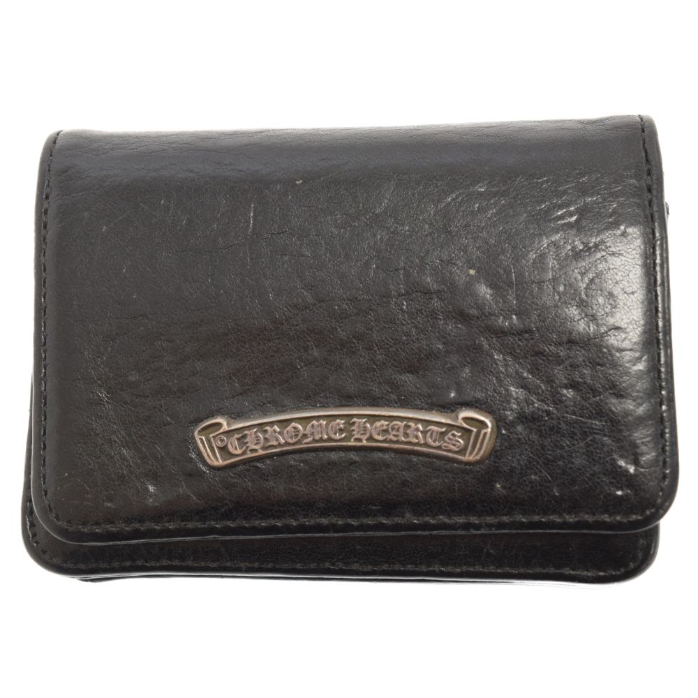 CHROME HEARTS (クロムハーツ) CARD CASE 3ポケット レザー カード