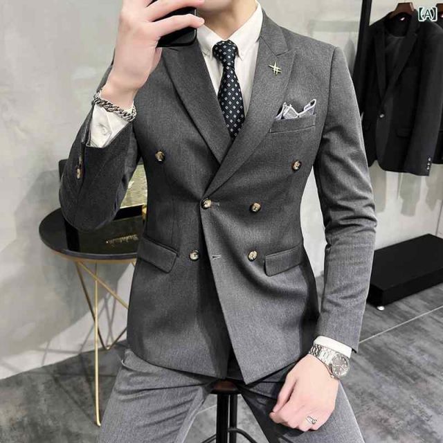 M メンズ ファッション 服 男性用 オシャレ シンプル 大人 かっこいい 大きいサイズ ストリート 紳士服 スーツ ビジネス カジュアル フォーマルスーツ ダブルブレスト スーツ
