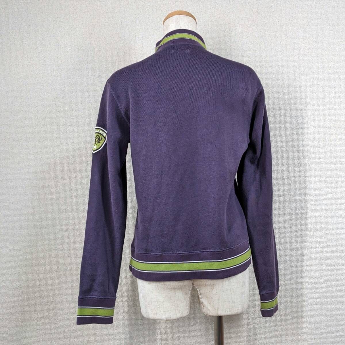 ZOY ゾーイ ハーフジップ ニットセーター パープル系 1 [240101349468