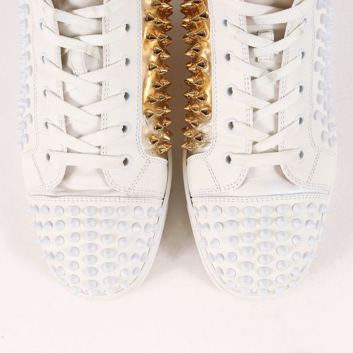 CHRISTIAN LOUBOUTIN Louis Spikes 2 白多少でしたら可能です