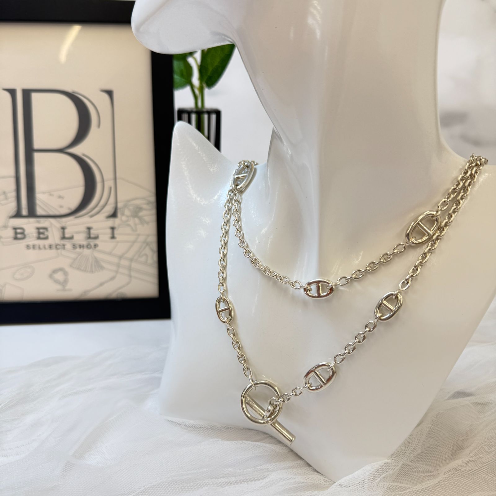 鑑定済み 】エルメス 《 ファランドール 》 120 シルバー Ag925