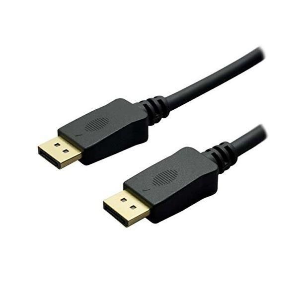 （まとめ）MCO 4K対応 DisplayPortケーブル 2.8m ブラック DP-28／BK〔×2セット〕