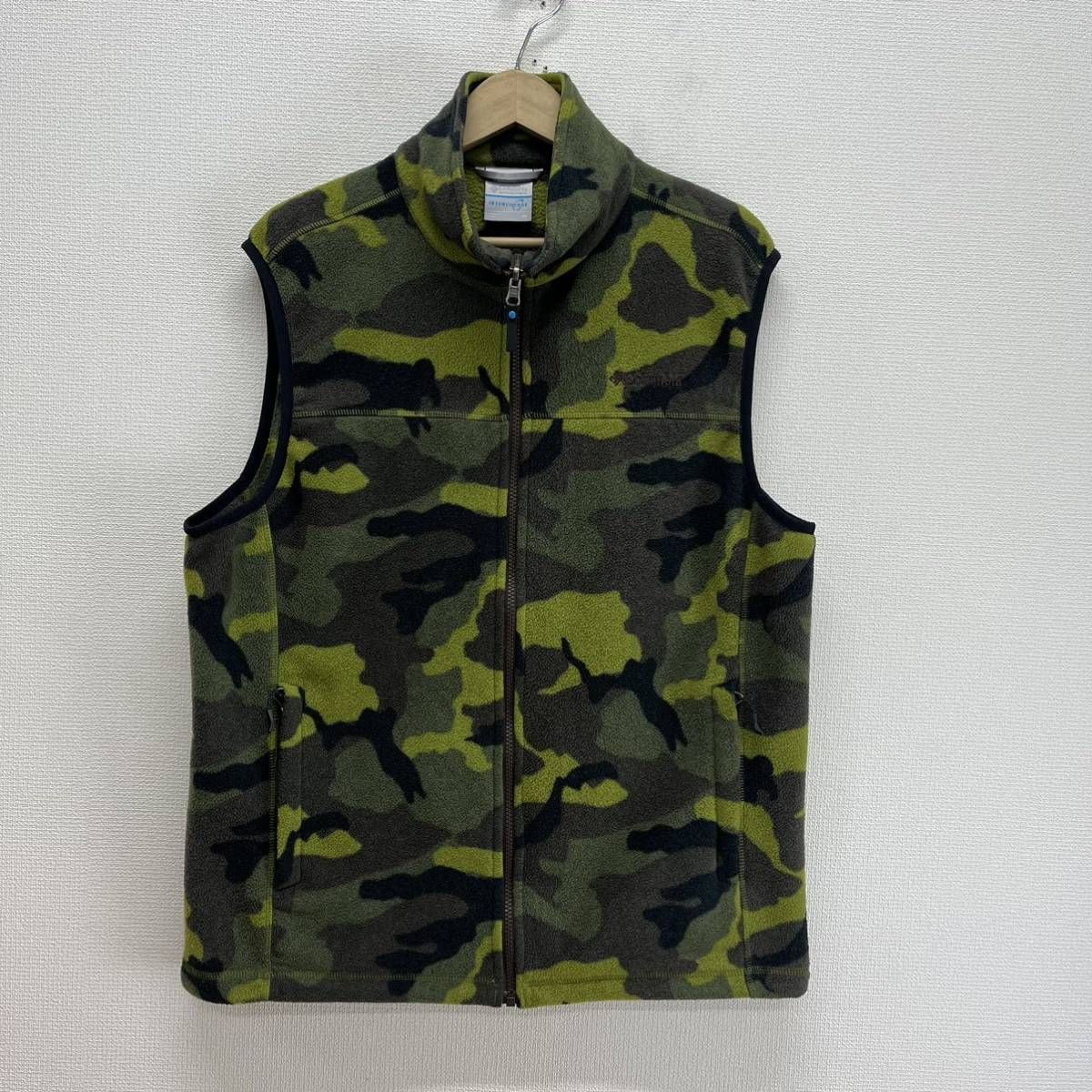 Columbia ツリーカモ　フリースベスト　XL 00\u0027s Cabela\u0027s リアルツリーカモ柄 フリースベストmtp083b0902003700