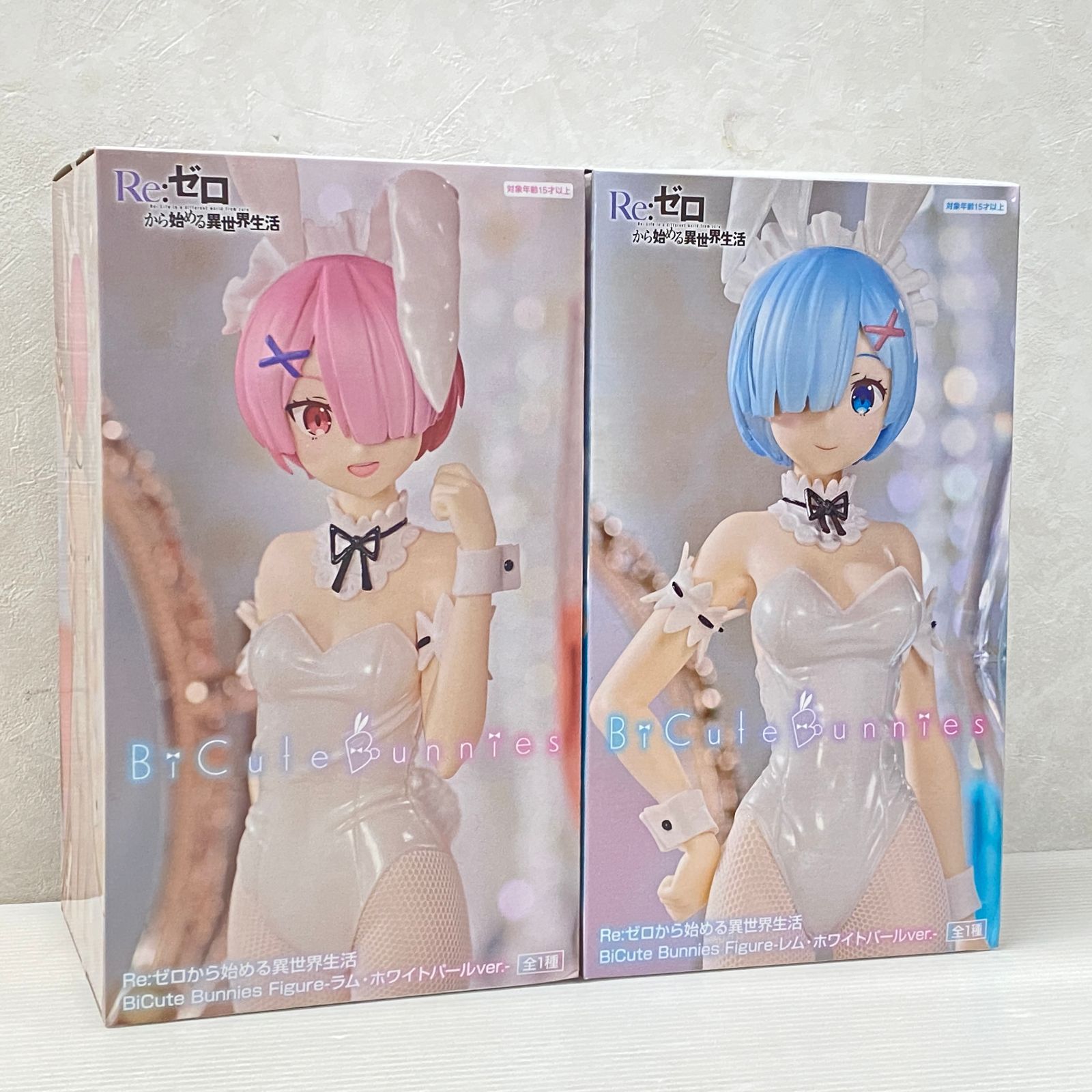 Re:ゼロ ラム レム 4体 *BiCute Bunnies △100 Re:ゼロから始める異世界生活 BiCute Bunnies Figure
