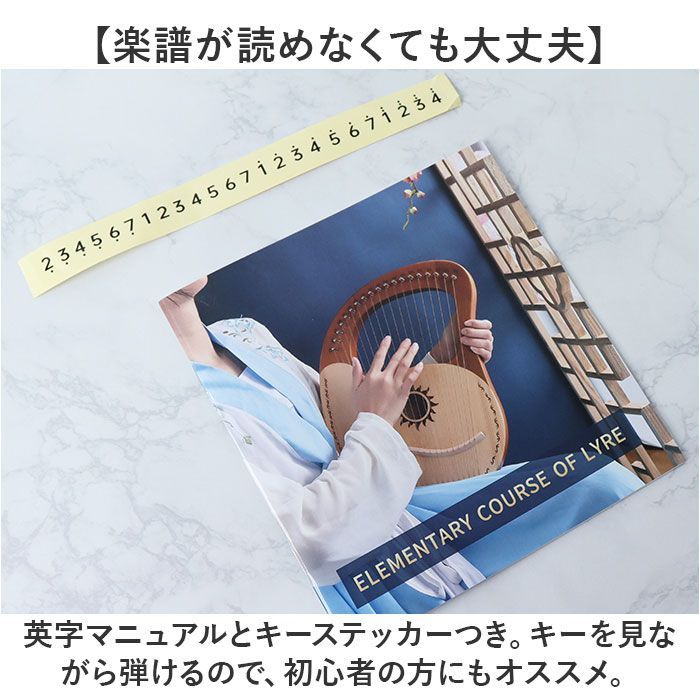 ☆ 16キー×C ☆ ライアー ハープ 16弦 19弦 ライアー ハープ 楽器 16弦