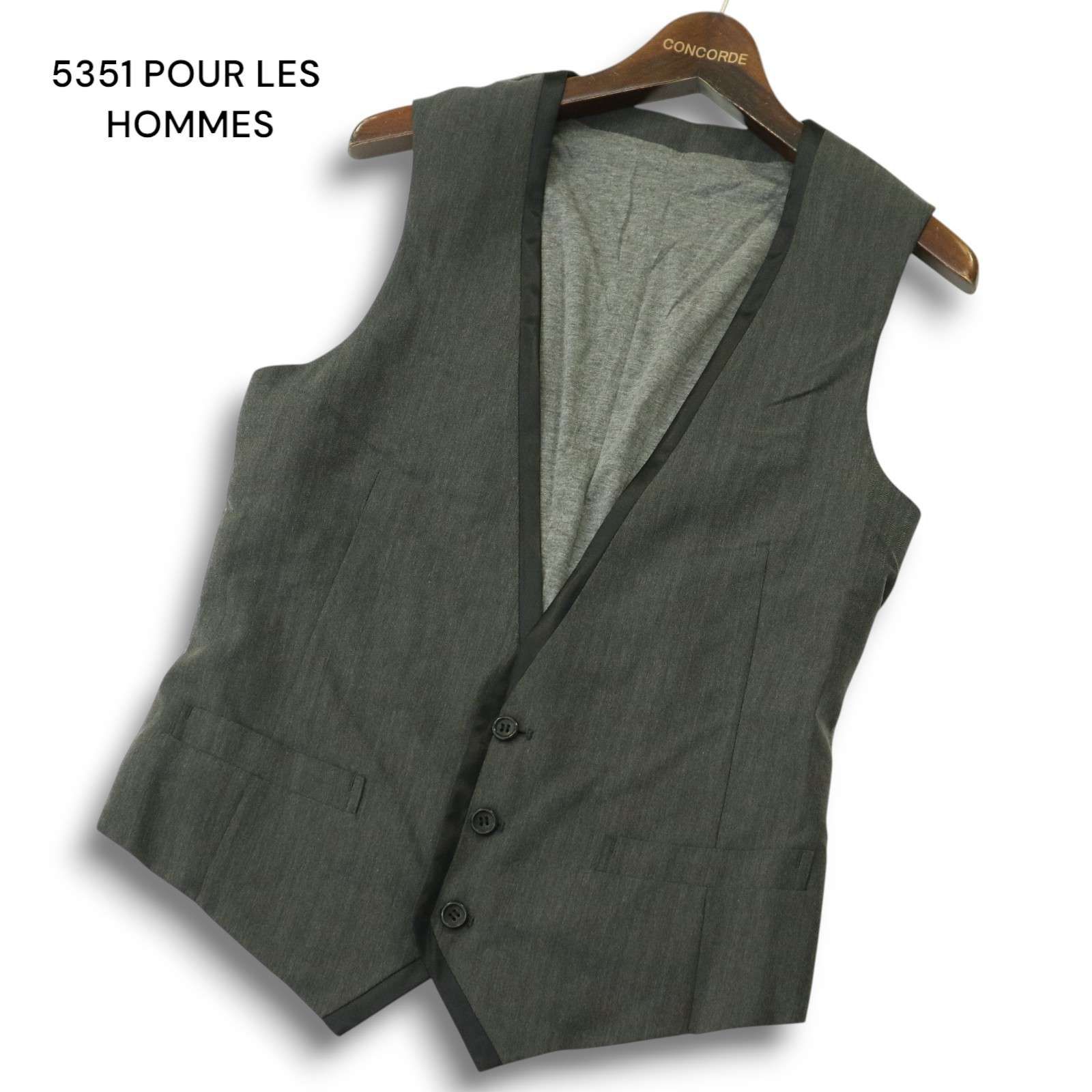 5351POUR LES HOMMES　ジレ　ベスト　サイズ2 5351POUR LES HOMMES ジレ ベスト サイズ2 - メルカリ