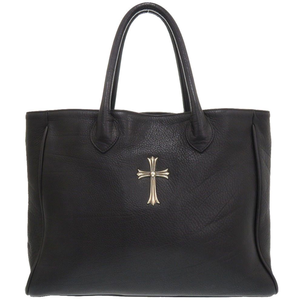 美品 クロムハーツ レディ リン ラージクロス レザー ブラック LADY LYNN トートバッグ 黒 1377 【中古】 CHROME HEARTS メンズ 美品 クロムハーツ レディ リン ラージクロス レザー ブラック LADY