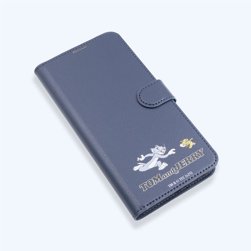 Galaxy A25 5G トムとジェリー / 衝撃吸収 マグネットベルト シンプル 手帳型レザーケース / トムとジェリー