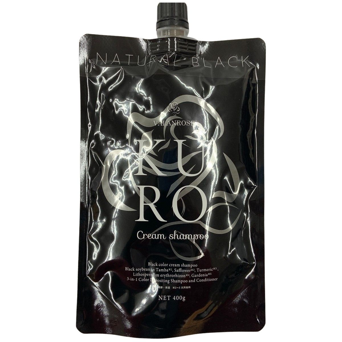 VALANROSE KUROクリームシャンプー ナチュラルブラック 400g×3