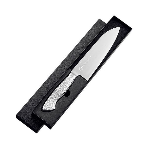 よこやま 燕熟の技 オールステンレス三徳包丁 全長31.4cm 刃渡り18cm EJRK-2000 SKLAD-KIRPICHA_RU