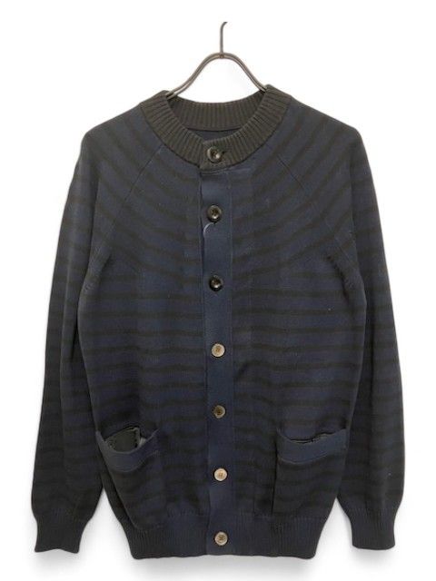 公式通販サイト - ファッション 通販 (サカイ) sacai 16-01022M ボーダーカーディガン エルボーパッチ ジャケット・アウター