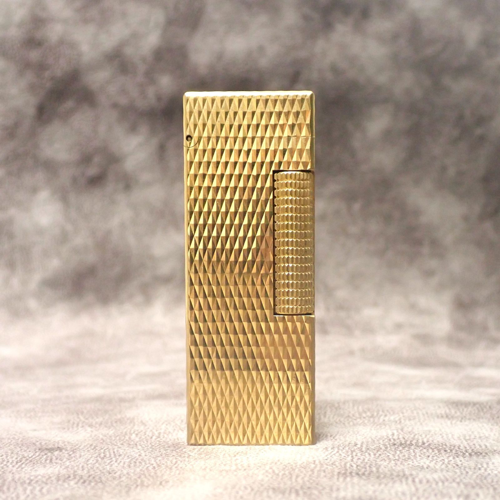 ✨【dunhill ダンヒル ガスライター 】ダイヤカット ゴールド ✨正規品 
