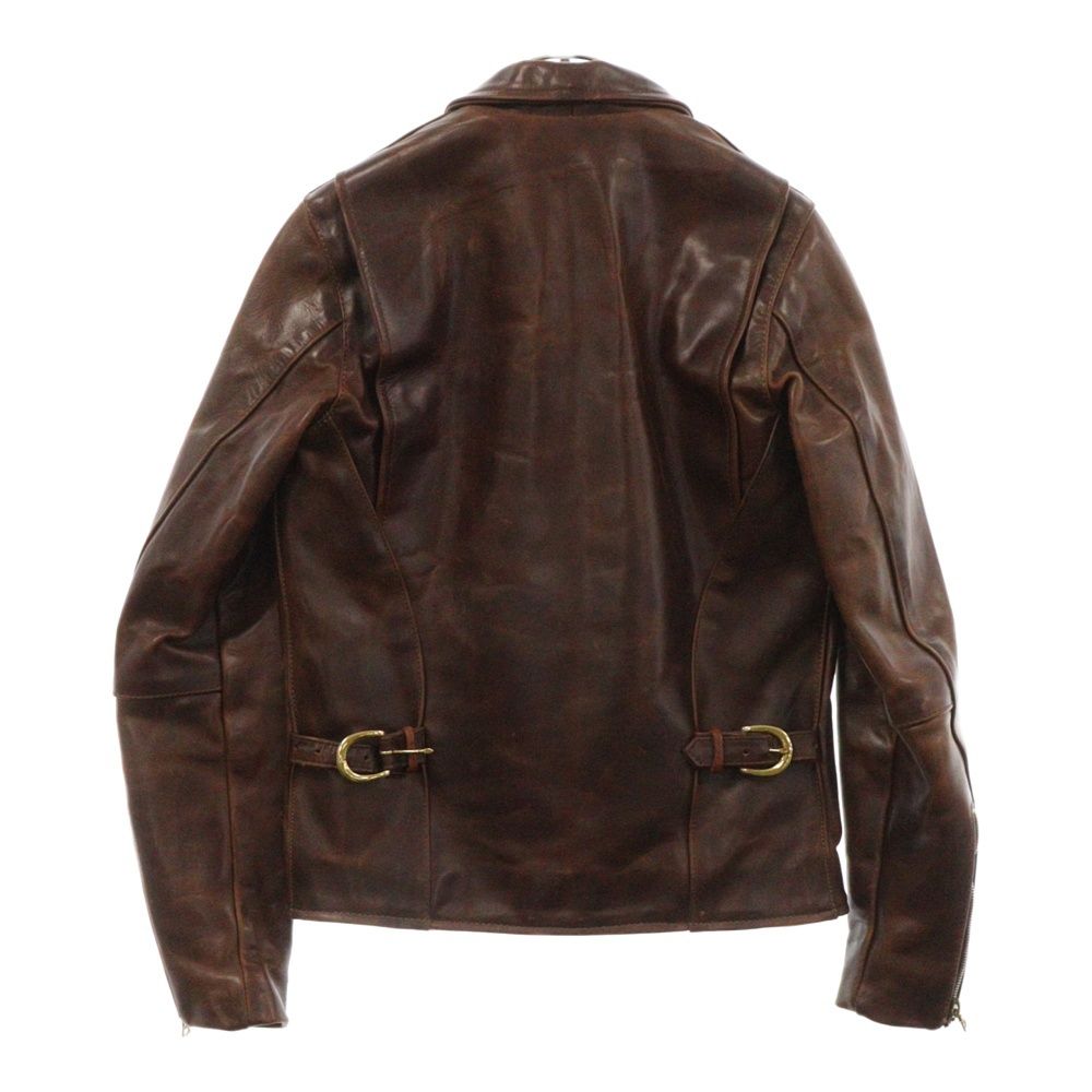 VANSON (バンソン) SINGLE RIDERS JACKET HORSE HIDE 裏地チェック