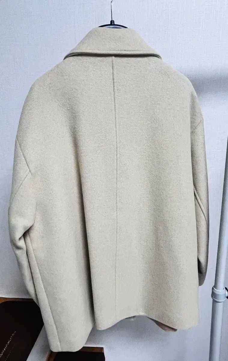 DRAW FIT ウィメンズ ソフト カシミア オーバーサイズ ハーフ コート Butter COLOR