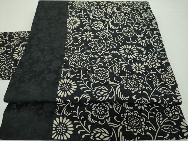 平和屋着物○訪問着 花尽くし 黒地 正絹 逸品 DABA1100ps