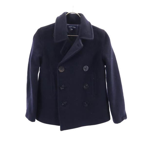 ラルフローレン ピーコート 130 ネイビー系 RALPH LAUREN キッズ 古着  
