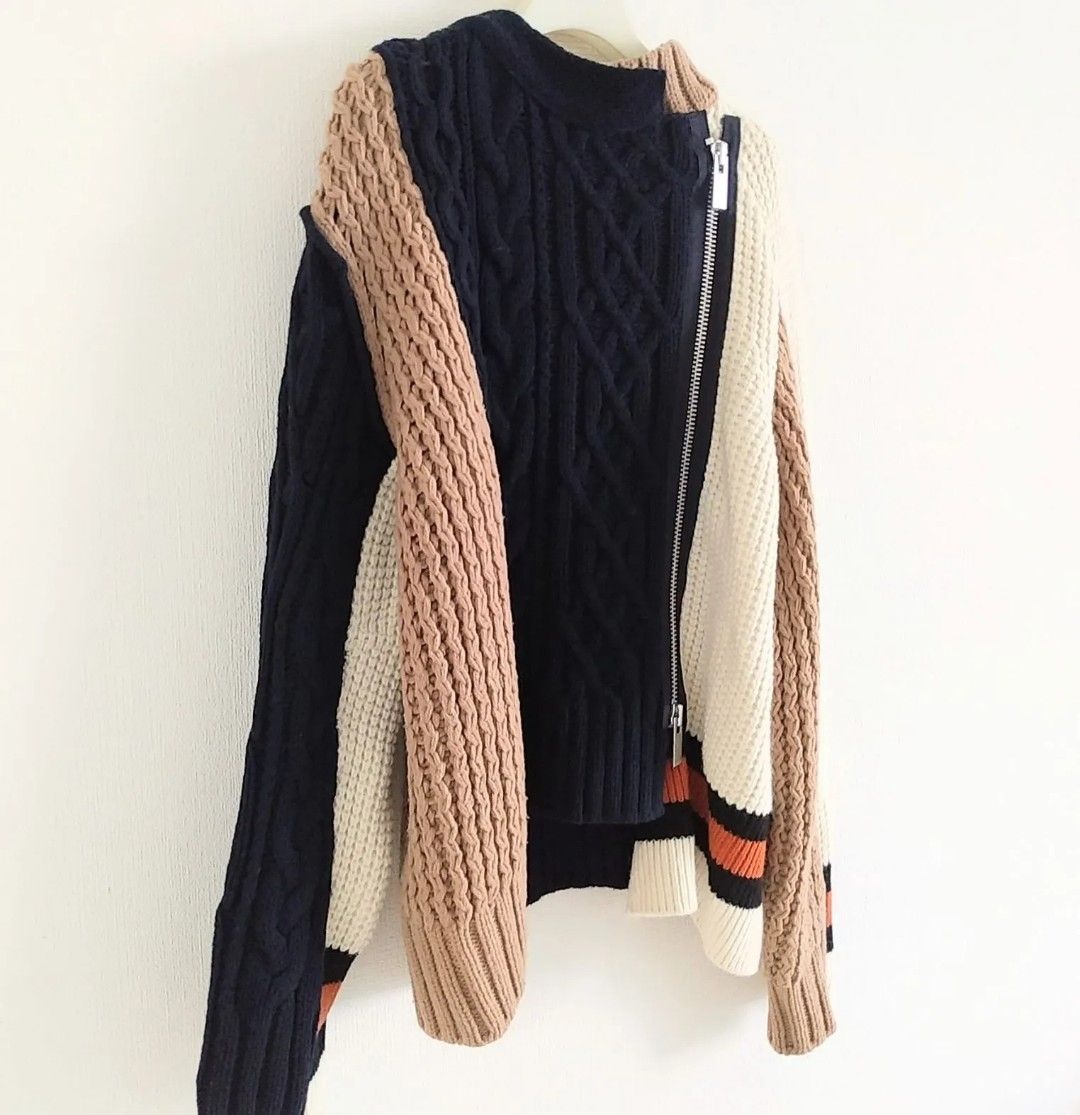 2018AW サイズ2 sacai ／サカイ ジップアップニットブルゾン