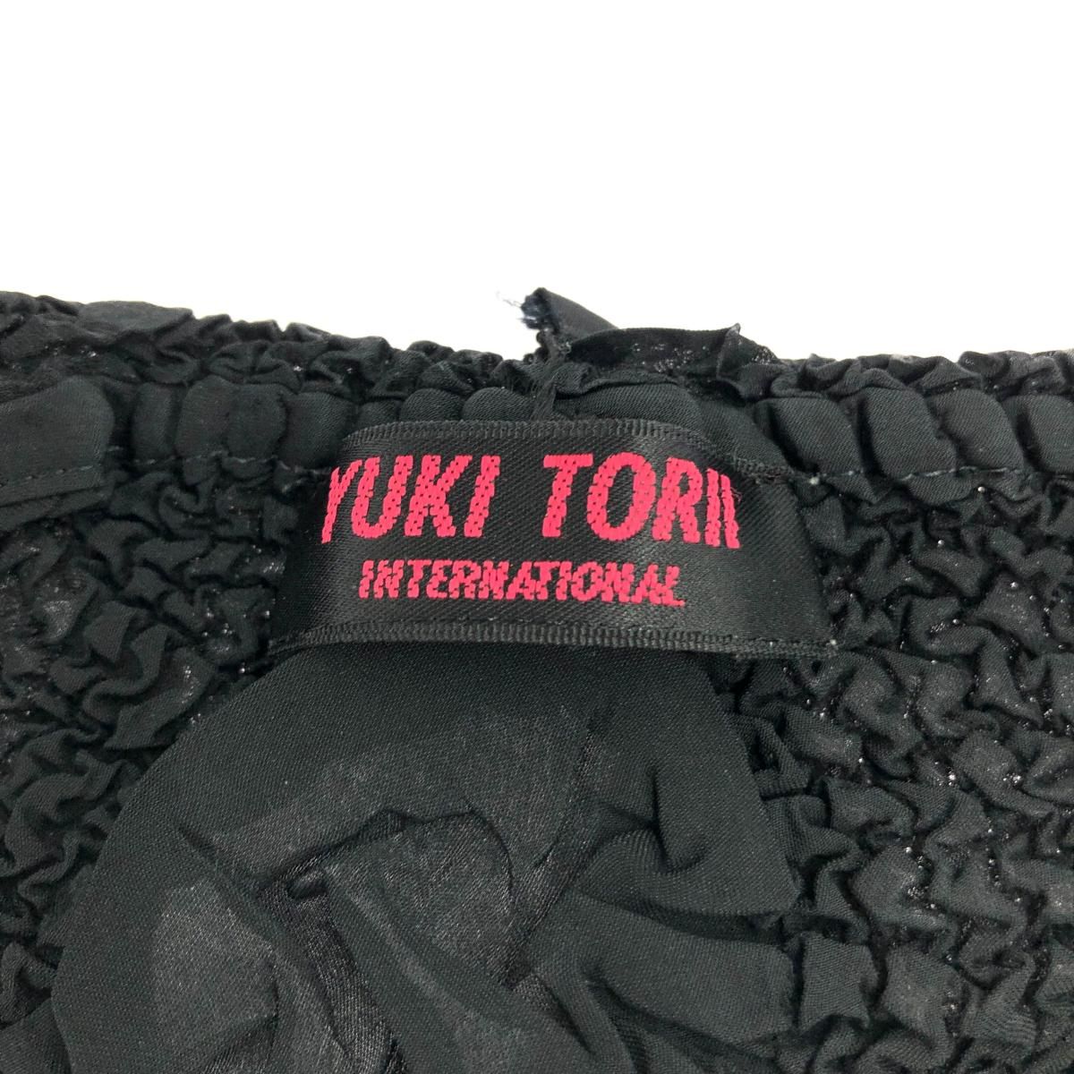 ユキトリイ　シワ加工カーディガン YUKI TORII ユキトリイ シワ加工フリルカーディガン サイズ:38