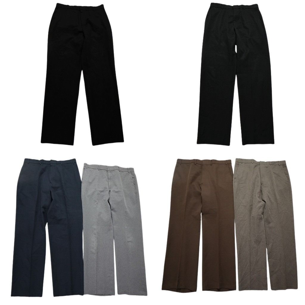 古着卸 まとめ売り リーバイス アクション スラックス パンツ 6枚セット メンズ 36 |38 センタークリース ブラック グレー 古着 NB9824