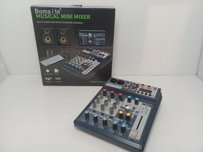 品 Bomaite ミニミキサー BE8 NOTEPAD-8FX 8チャンネル オーディオミキサー 〇YR-51457〇