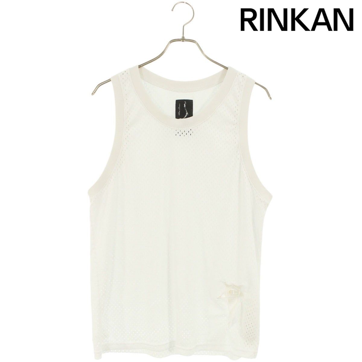rick owens champion メッシュタンクトップリックオウエンス S Rick Owens X Champion メッシュ タンクトップ | ブラック