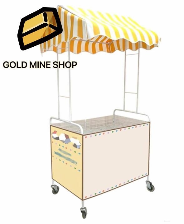 移動式屋台食品販売カート キャノピーメタルプッシュカート 屋外折りたたみケータリングカート 屋台やイベント用 110x65cm|3.61x2.13ft
