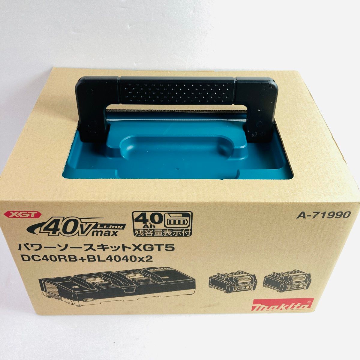 ＊＊MAKITA マキタ 40Vmax パワーソースキット XGT5 BL4040×2個 ＆ 2口急速充電器 A-71990