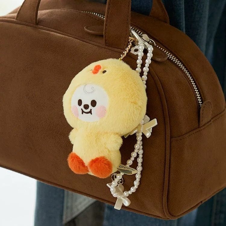 BT21 TATA ベビー ぬいぐるみ キーリング FLUFFY BTS テテ V