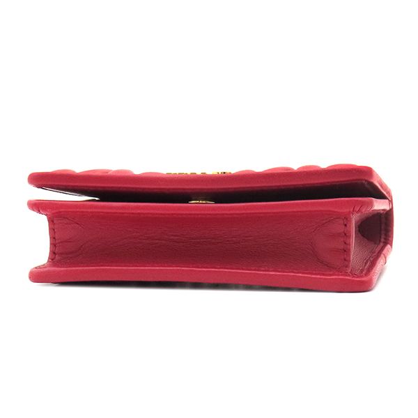 ミュウミュウ MIU MIU カードケース マテラッセ レザー ロッソ  