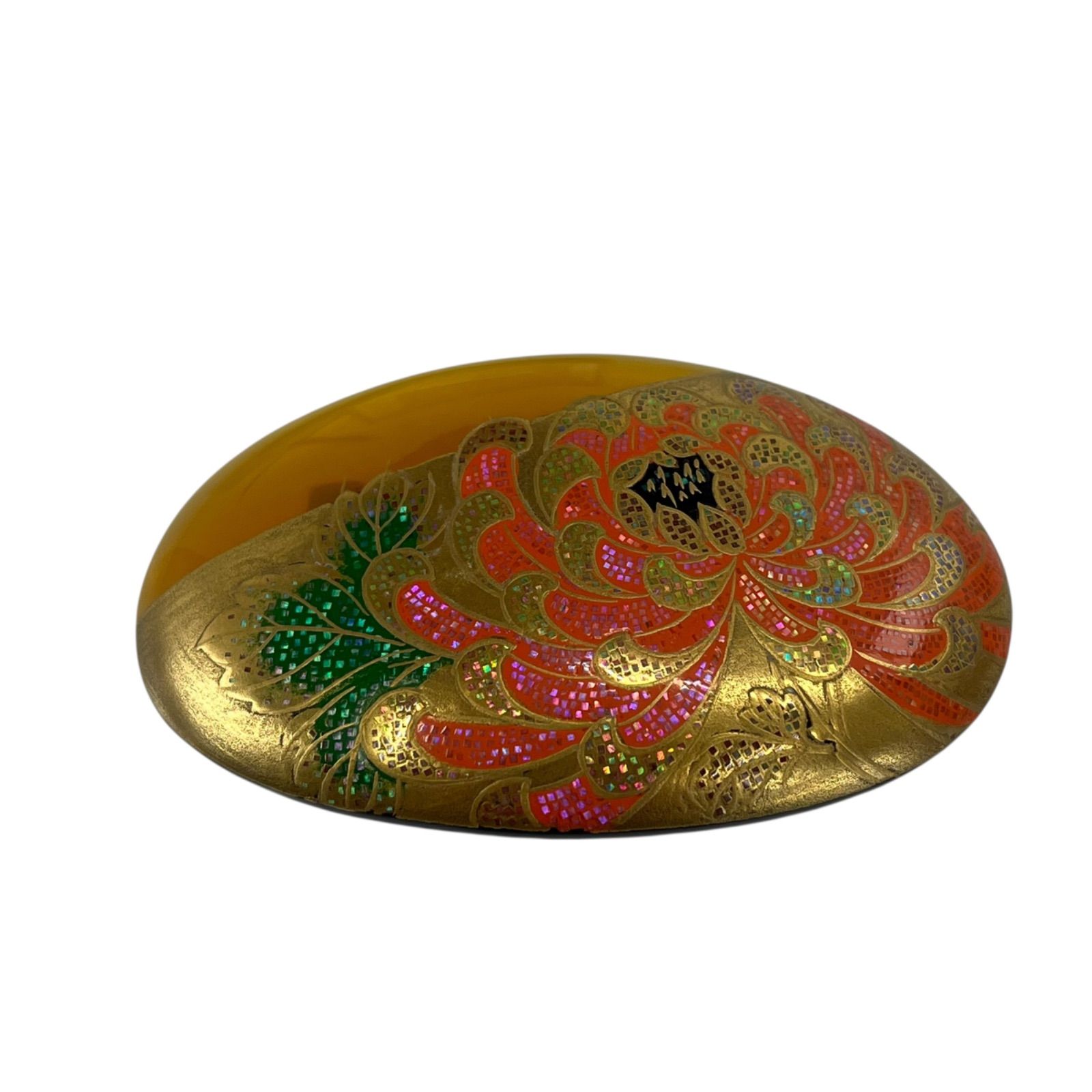 花柄 金色