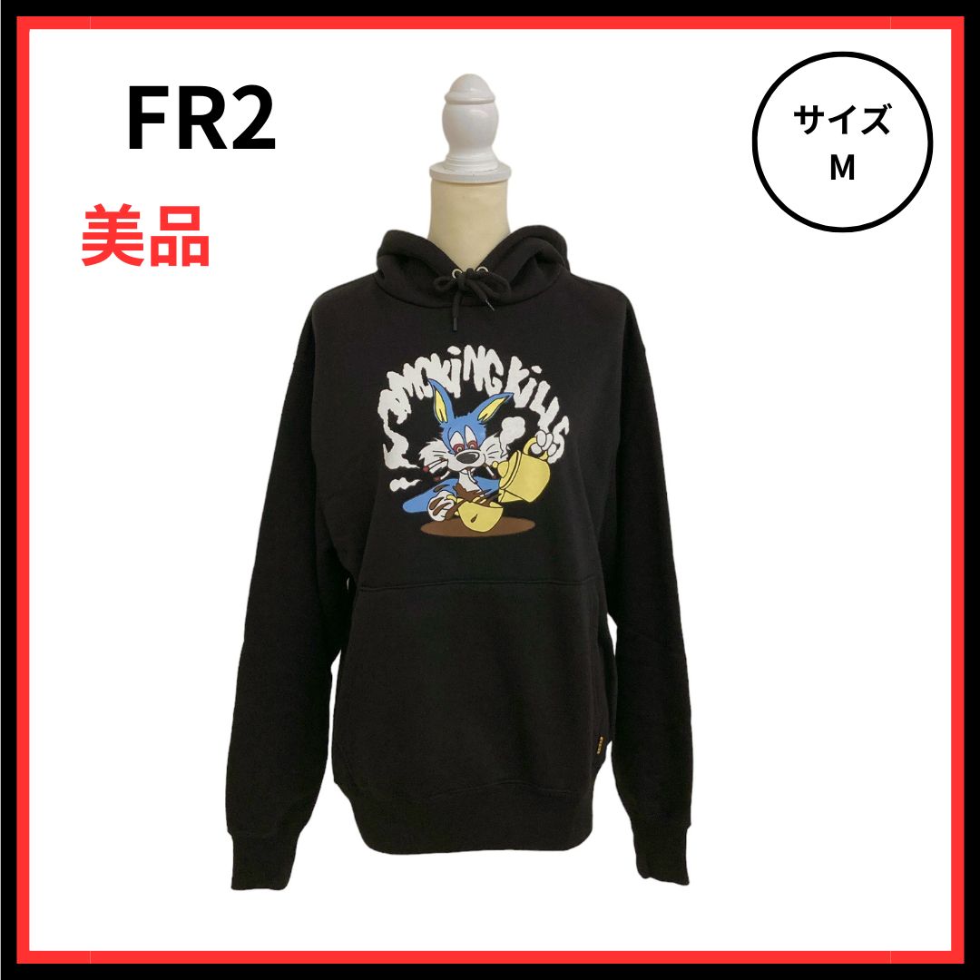 FR2 エフアールツー パーカー 長袖 フロント キャラプリント マフ 