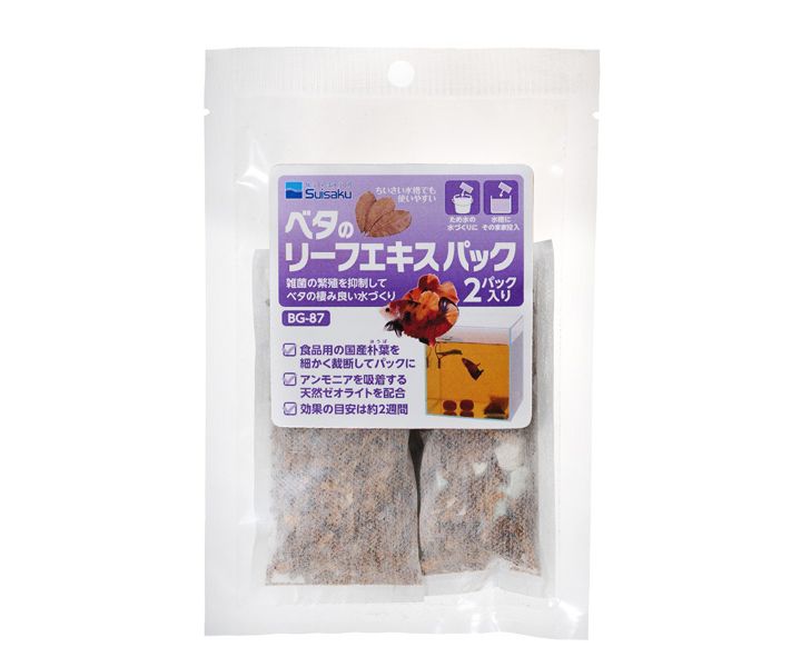 同梱不可 50個セット 水作 ベタのリーフエキスパック2パック入り