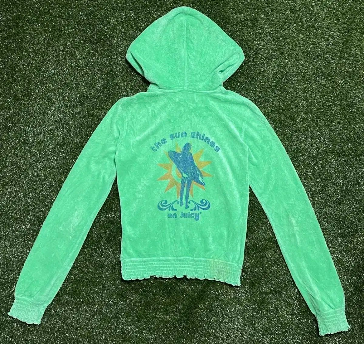 ヴィンテージ Y2K JUICY COUTURE ジューシークチュール フレンチテリー ジップアップ フード セット セットアップ WWW_SUPERTOOLSSHOP_NL