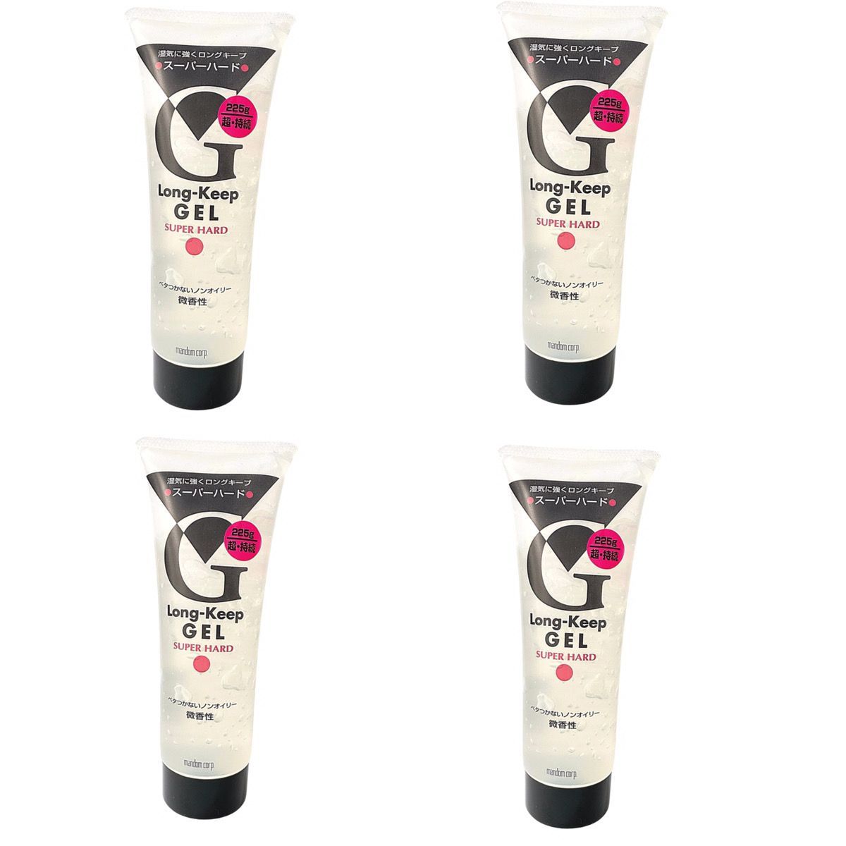まとめ買い】マンダム ロングキープジェル 225g スーパーハード 4