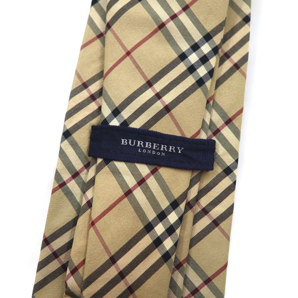 【美品】バーバリーロンドン ネクタイ ベージュ ノバチェック 高級【イタリア製】 美品】バーバリーロンドン ネクタイ ベージュ ノバチェック 高級
